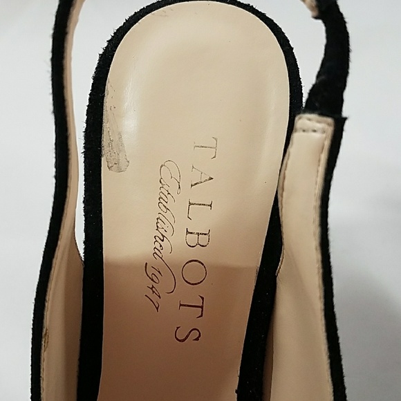 Talbots Suede Sling Back Heels - Picture 6 of 7